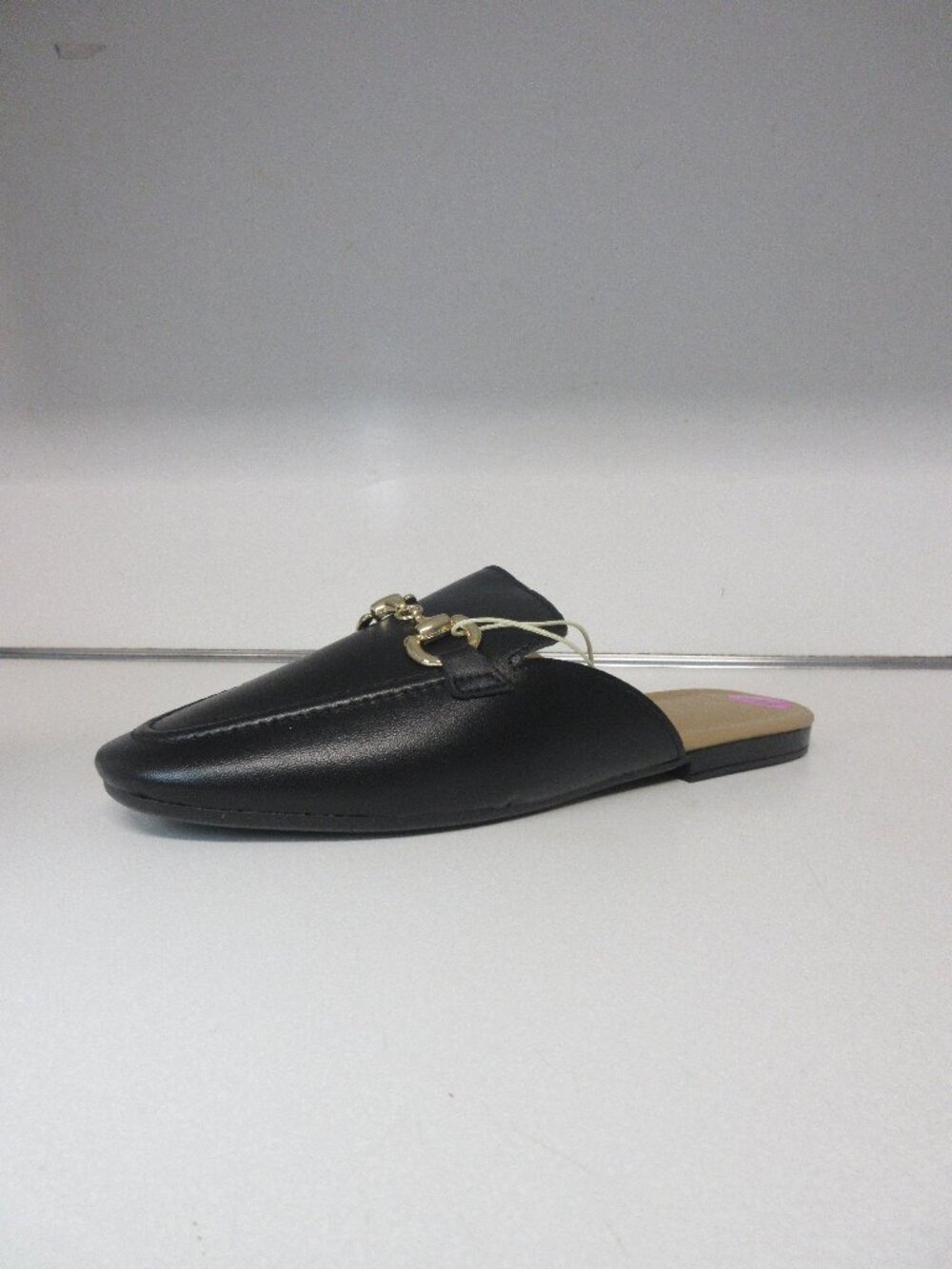 Italian Shoemakers Black Leather Mules Size 8.5